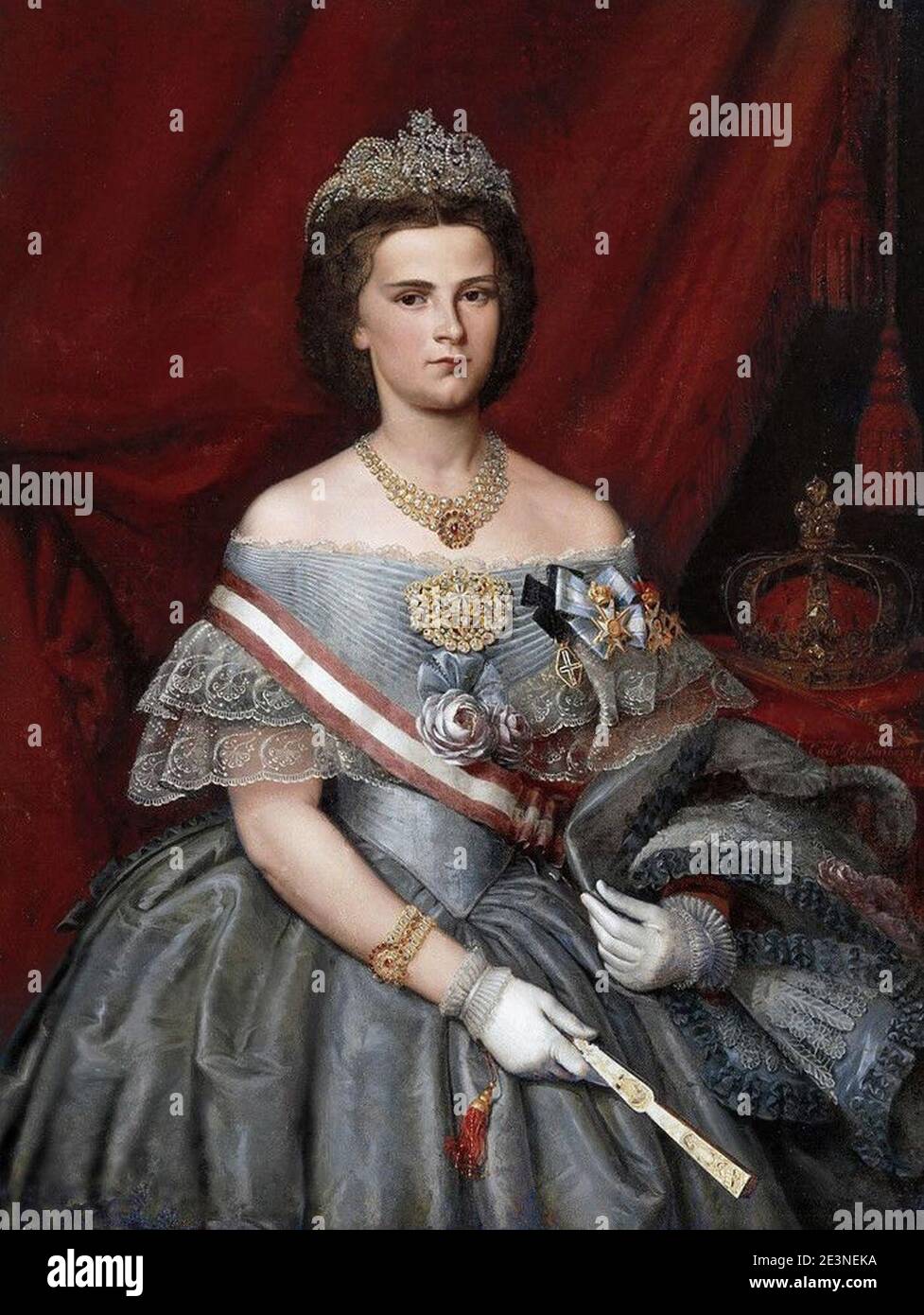 Maria Sofia di Baviera - Regina delle Due Sicilie. Stock Photo