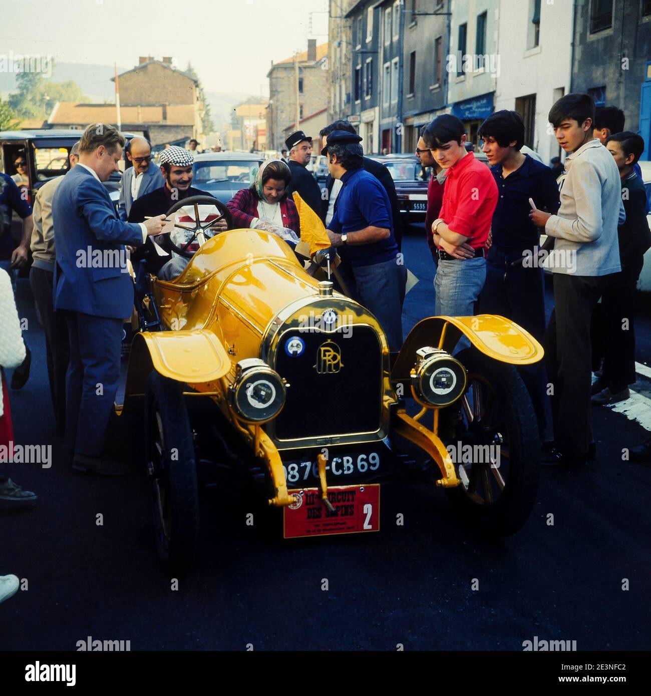 Vintage car race, France, 1987 Stock Photo Alamy