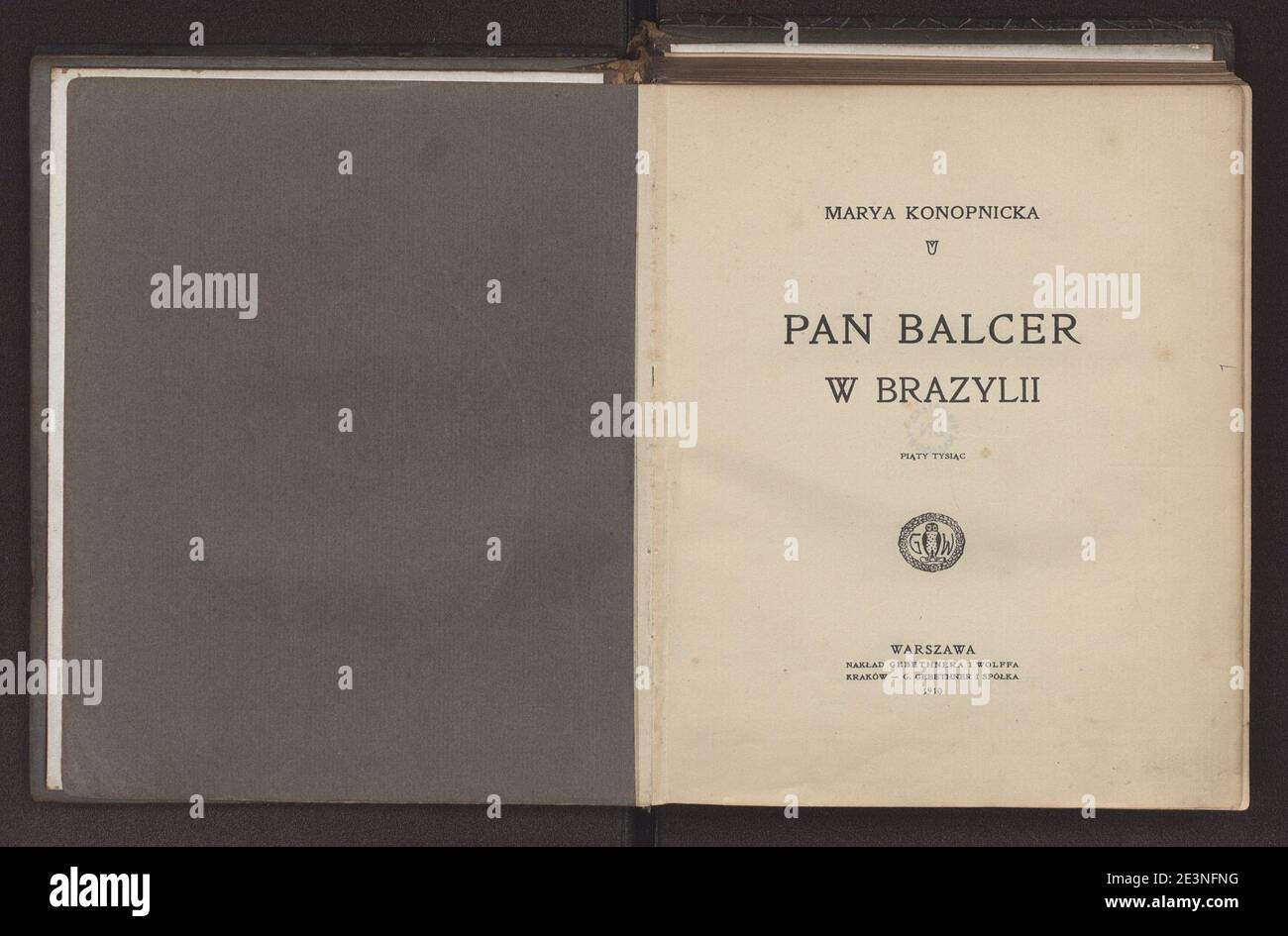 Autorka Poematu Pan Balcer W Brazylii Maria Konopnicka, Pan Balcer w Brazylii Stock Photo - Alamy
