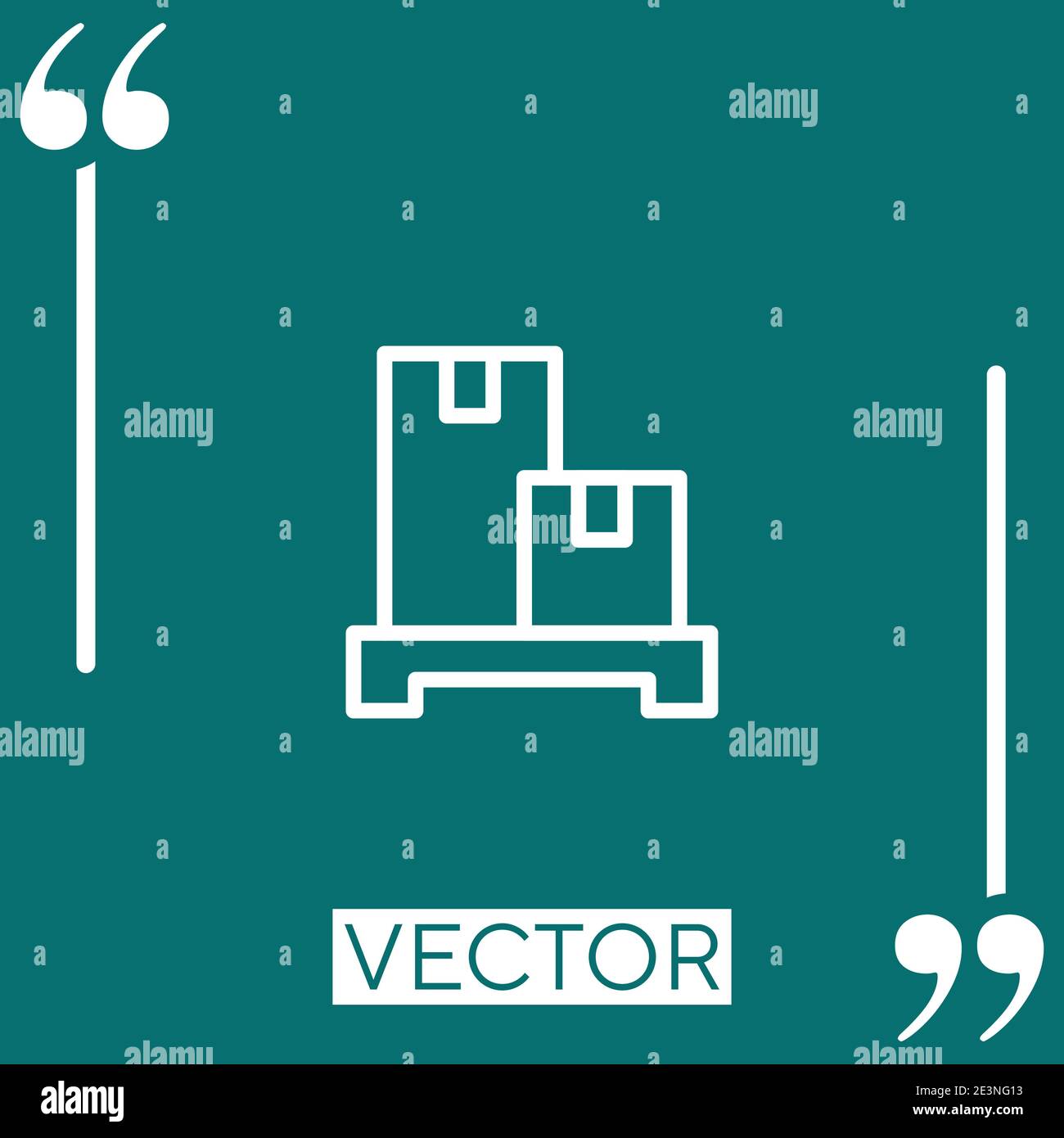 storage vector icon Linear icon. Editable stroke line Stock Vector