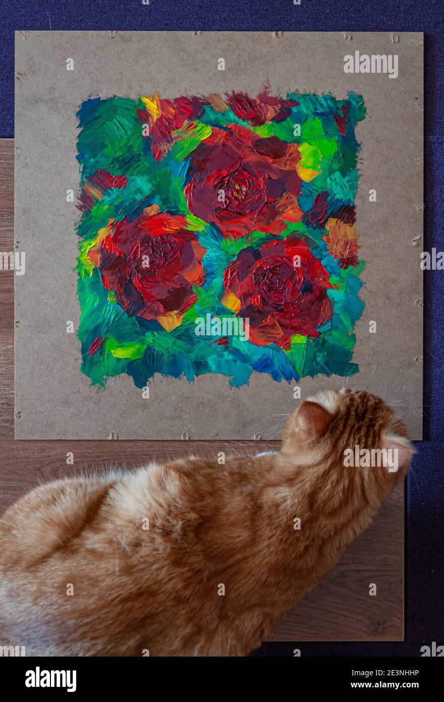 Cat with rose hi-res stock photography and images - Alamy