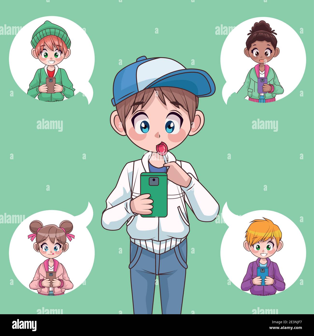 Tiny  Stray Kids as Anime Characters