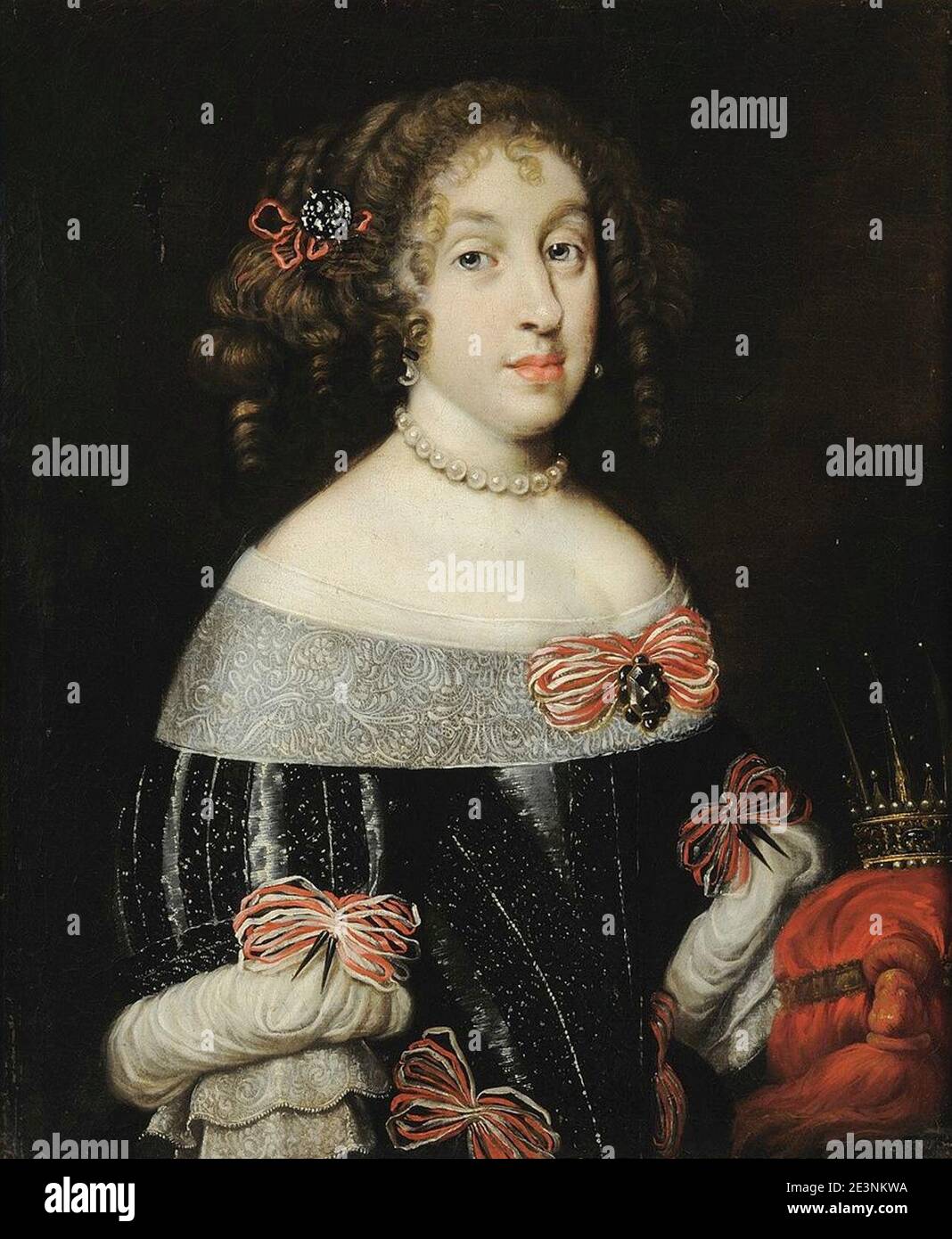 Marguerite Louise d'Orléans as Grand Duchess of Tuscany with the Tuscan