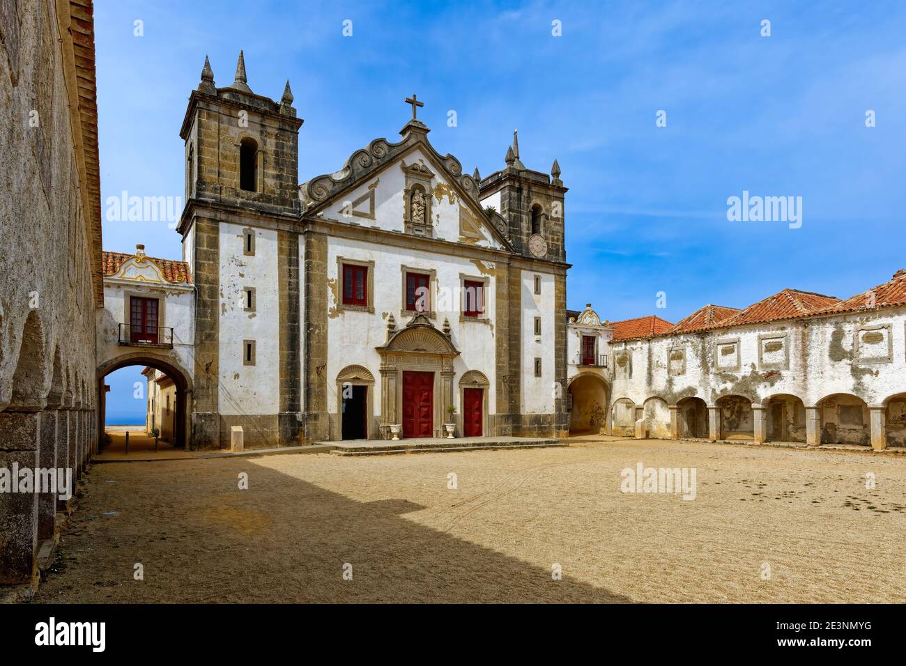 Sanctuary of Our Lady of Espichel Cape, Sesimbra, Lisbon Coast, Setubal, Portugal Stock Photo