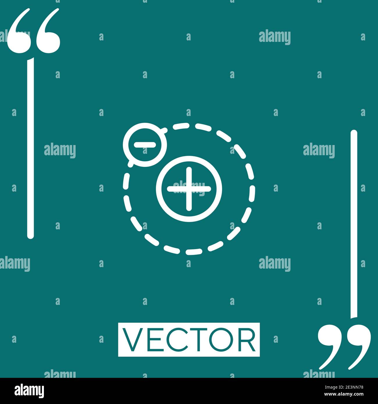charge vector icon Linear icon. Editable stroke line Stock Vector