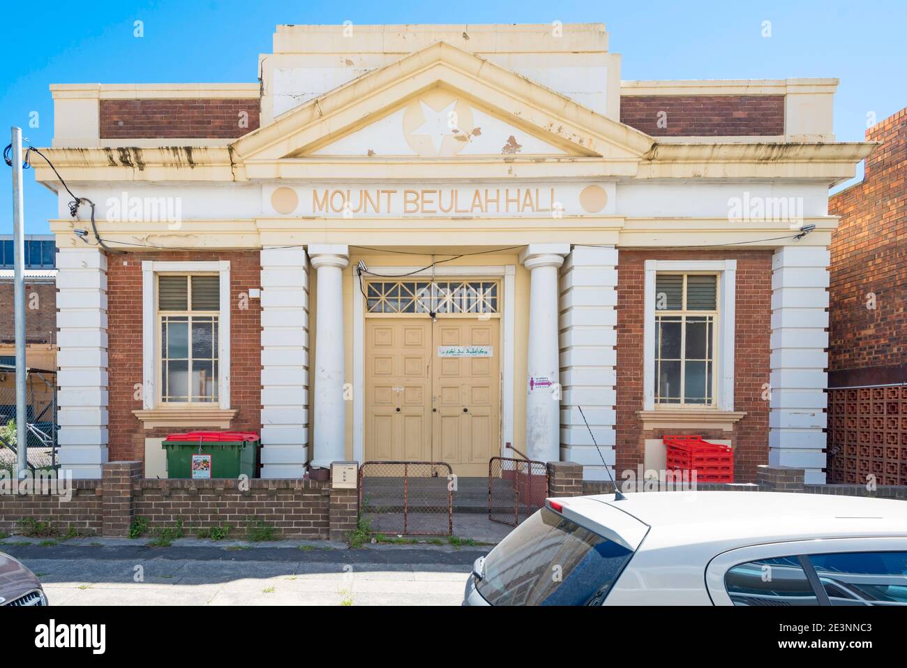 The 1934 constructed, neo-Classical style, Mount Buelah Hall in Granville, Sydney was purpose built for The Order of The Eastern Star organisation. Stock Photo