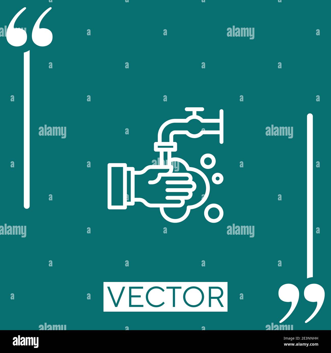 washing hands vector icon Linear icon. Editable stroke line Stock ...