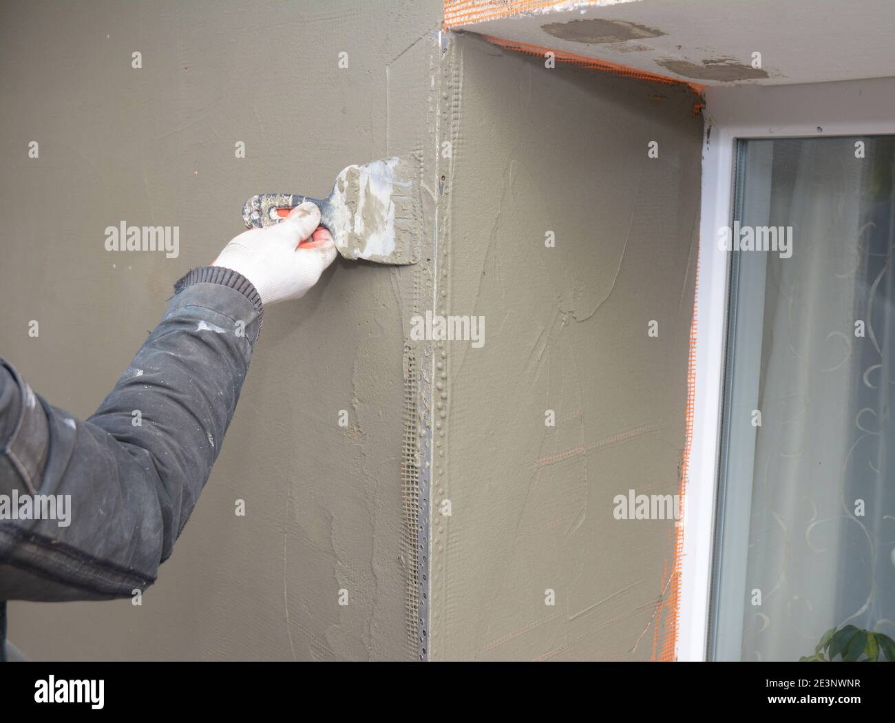 Applying render to a building hires stock photography and images Alamy