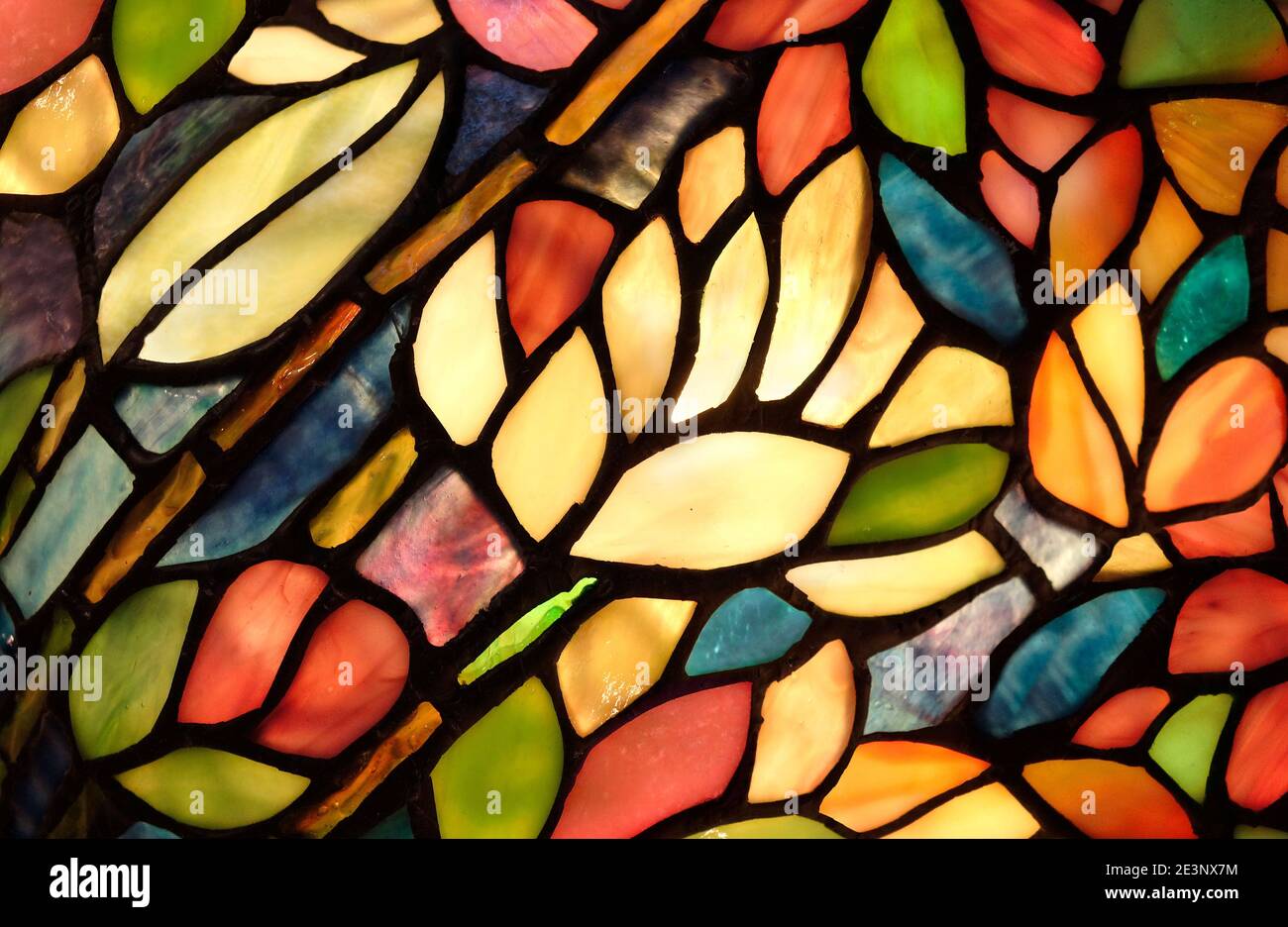 Stained Glass Church Window in Strong Vibrant Colors Stock Photo - Alamy