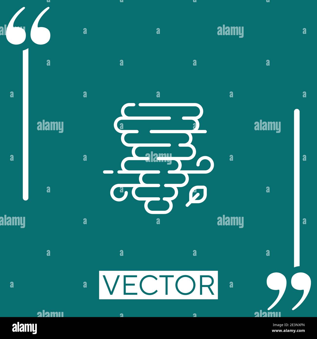 tornado vector icon Linear icon. Editable stroke line Stock Vector