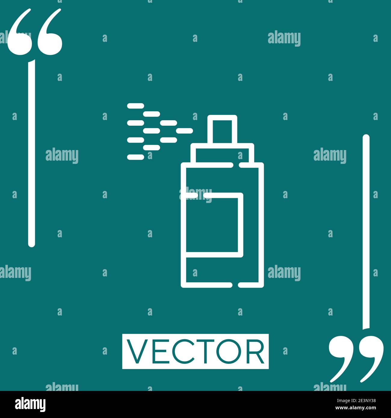 paint spray vector icon Linear icon. Editable stroked line Stock Vector