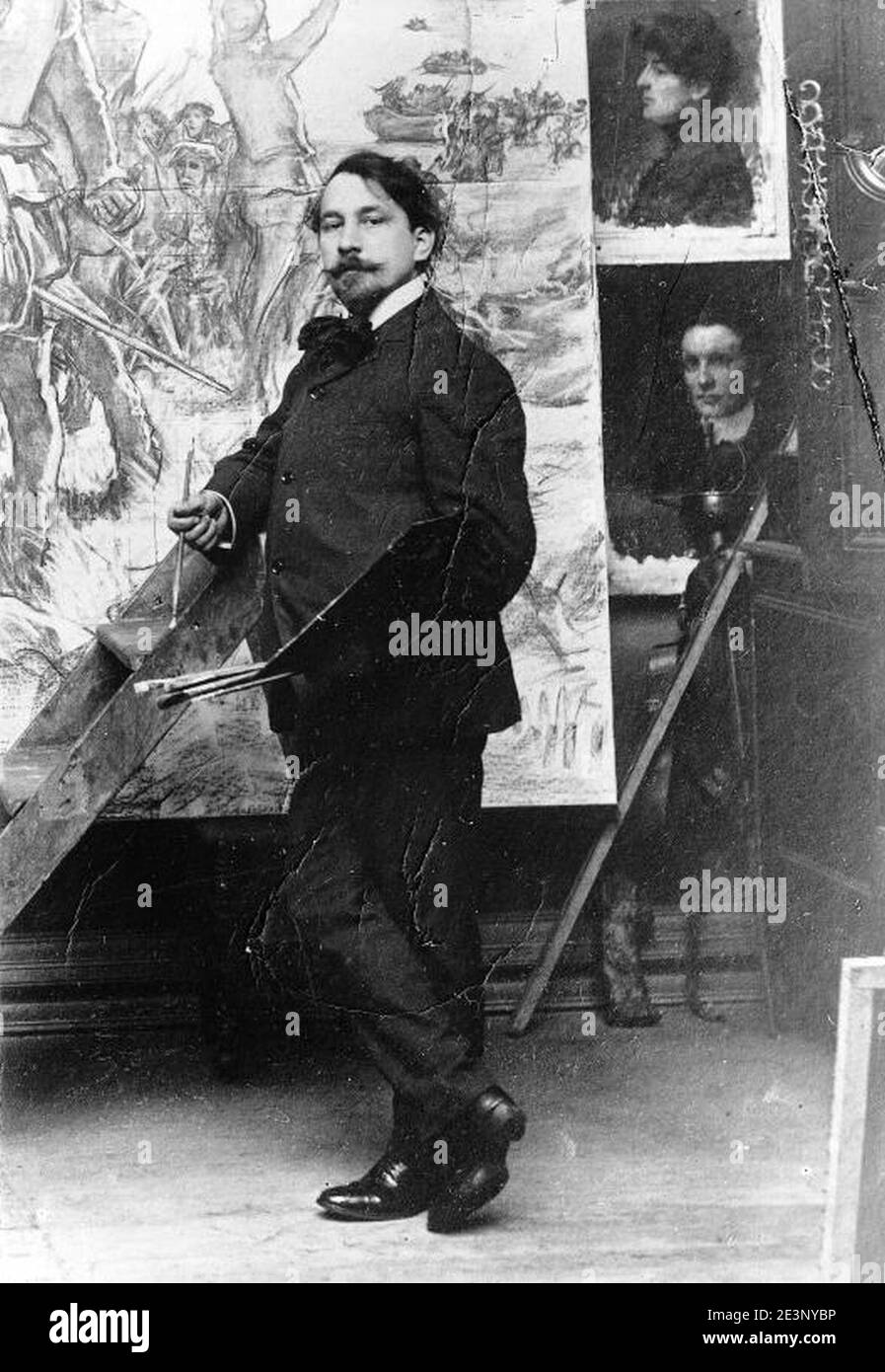 MarcAurele de Foy SuzorCote dans son atelier Stock Photo Alamy