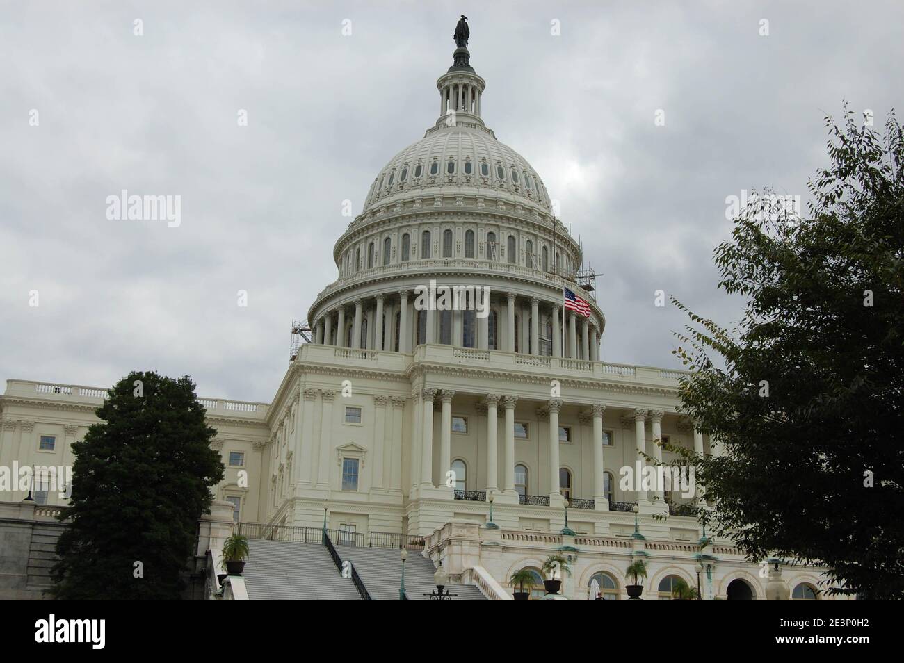The US Capital building Washington DC USA Rotunda Power pillars steps