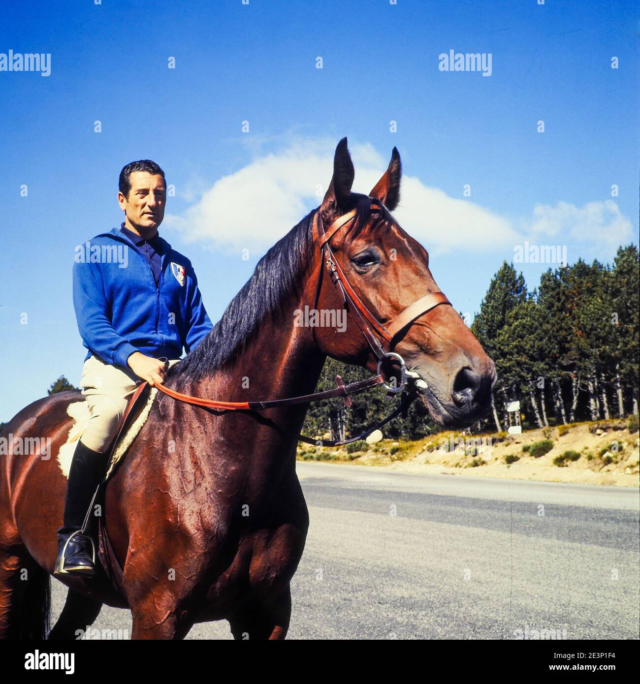 French Horse rider Pierre Jonquère d'Oriola, PreOlympic training camp
