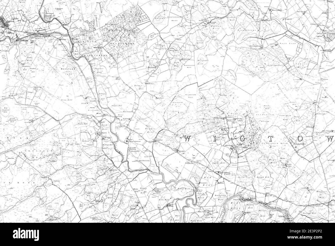 Map of Wigtownshire Sheet 019, Ordnance Survey, 18471850 Stock Photo