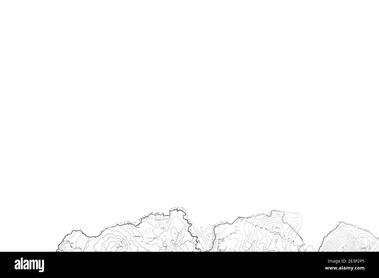 Map of Wigtownshire Sheet 001, Ordnance Survey, 18471850 Stock Photo