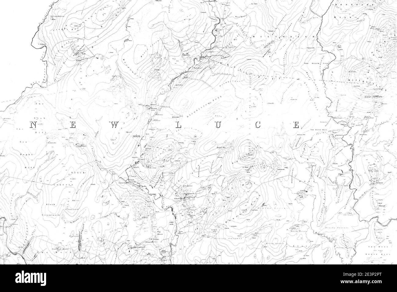 Map of Wigtownshire Sheet 006, Ordnance Survey, 18471850 Stock Photo