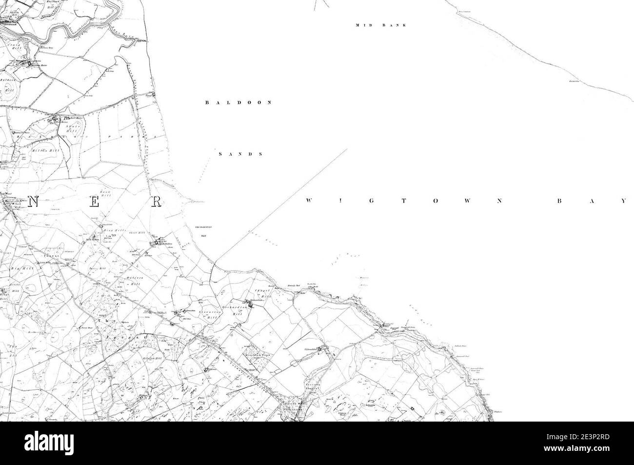 Map of Wigtownshire Sheet 026, Ordnance Survey, 18471850 Stock Photo