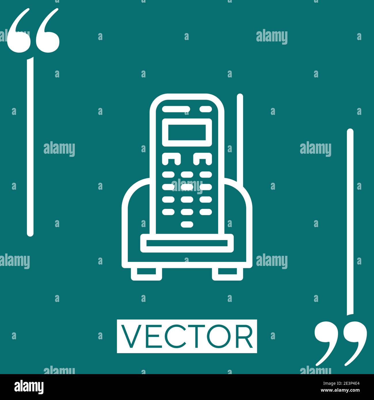 cellular vector icon Linear icon. Editable stroke line Stock Vector