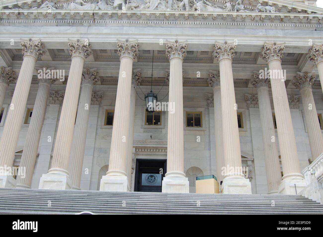 The Capital Building Washington DC USA pillars outside impressive style ...
