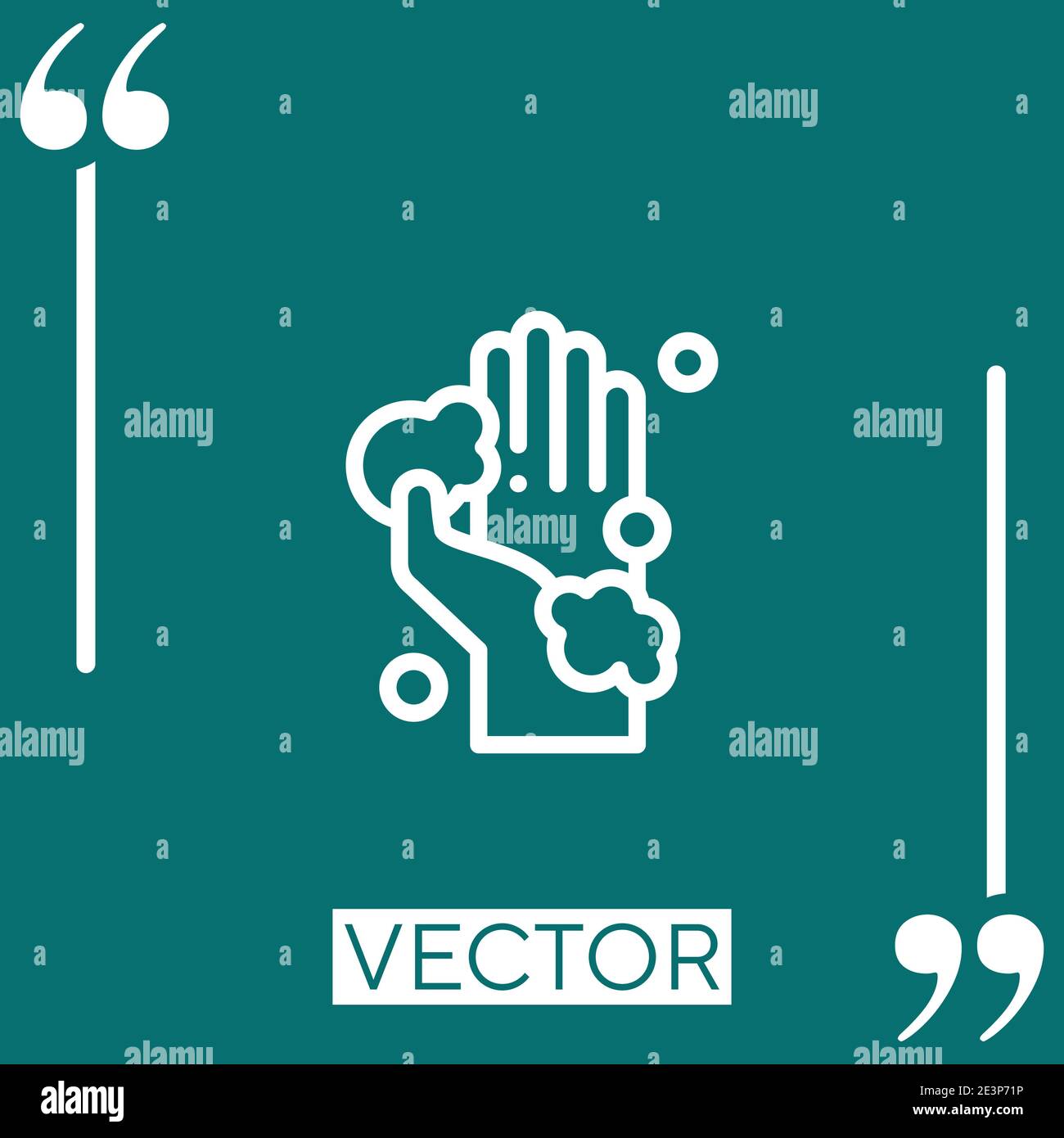 hand washing vector icon Linear icon. Editable stroke line Stock Vector ...