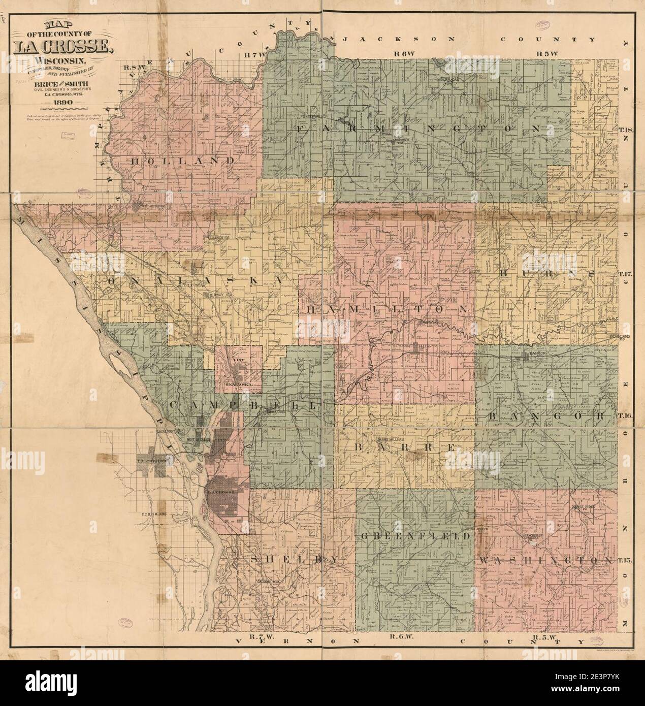 Map of la crosse hires stock photography and images Alamy