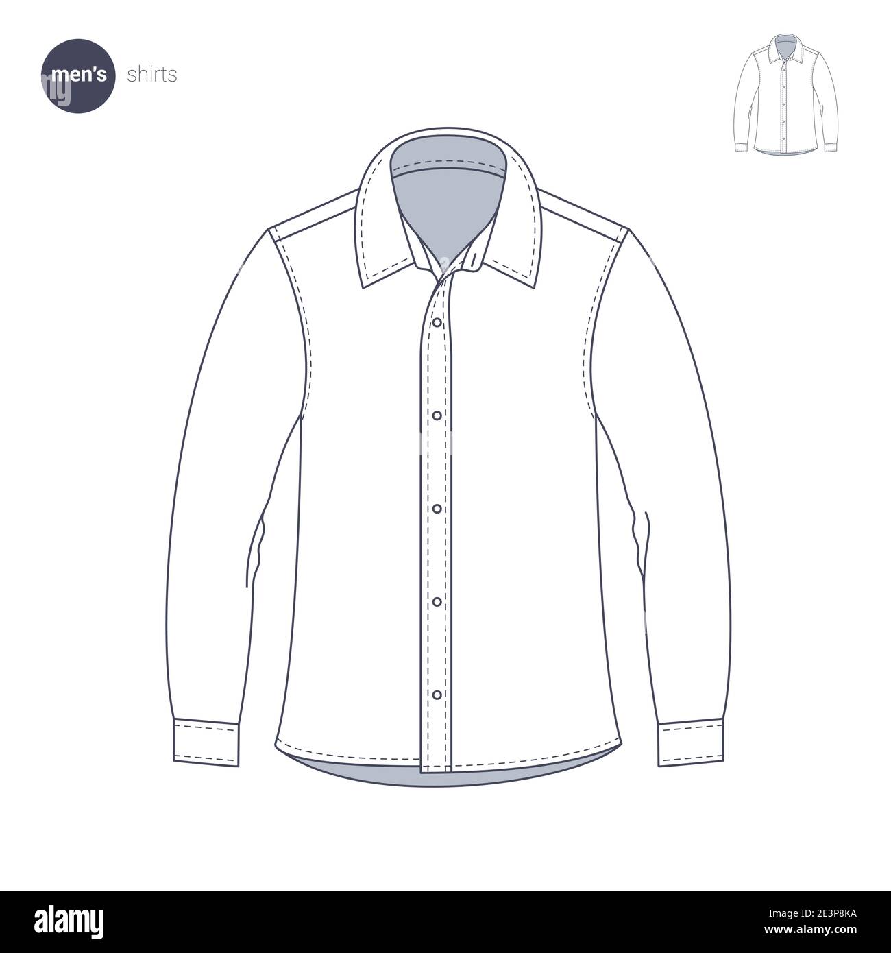 Clothes thin line style. Stock Vector