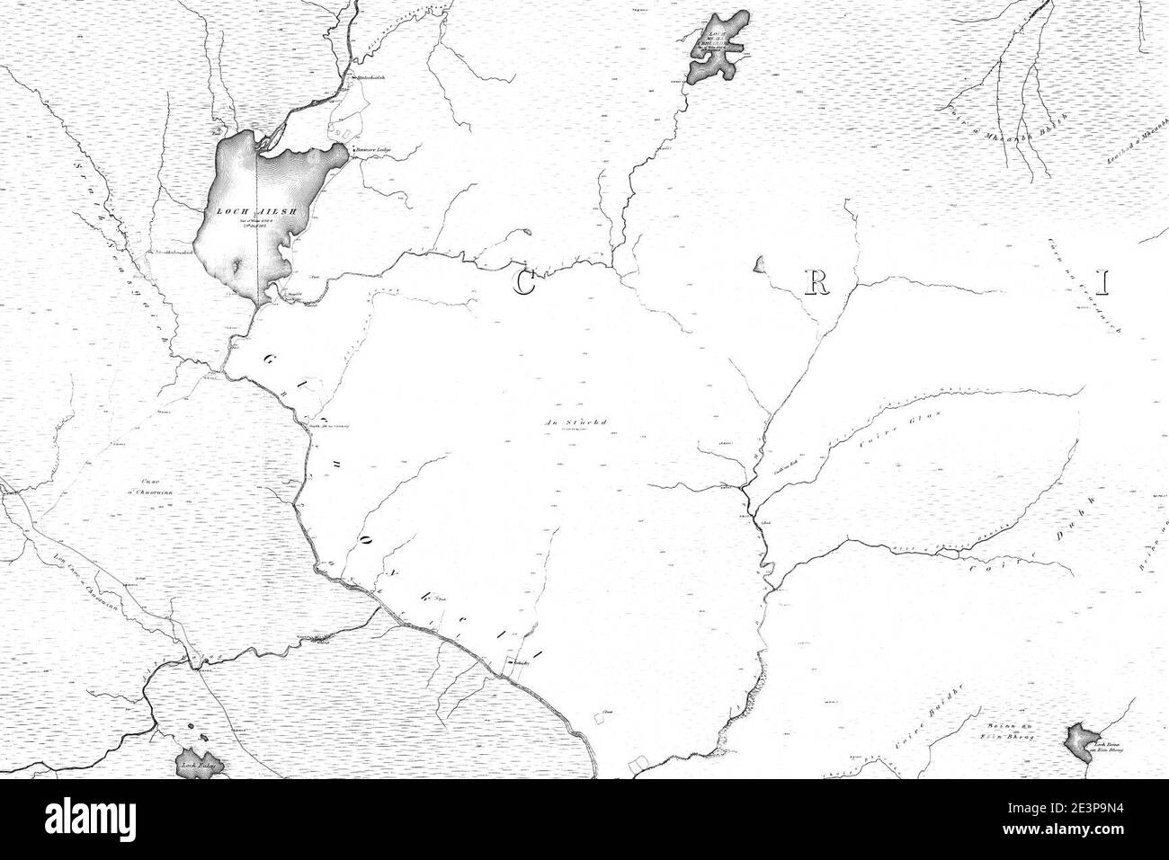 Map of Sutherland Sheet 092, Ordnance Survey, 1878-1881. Stock Photo