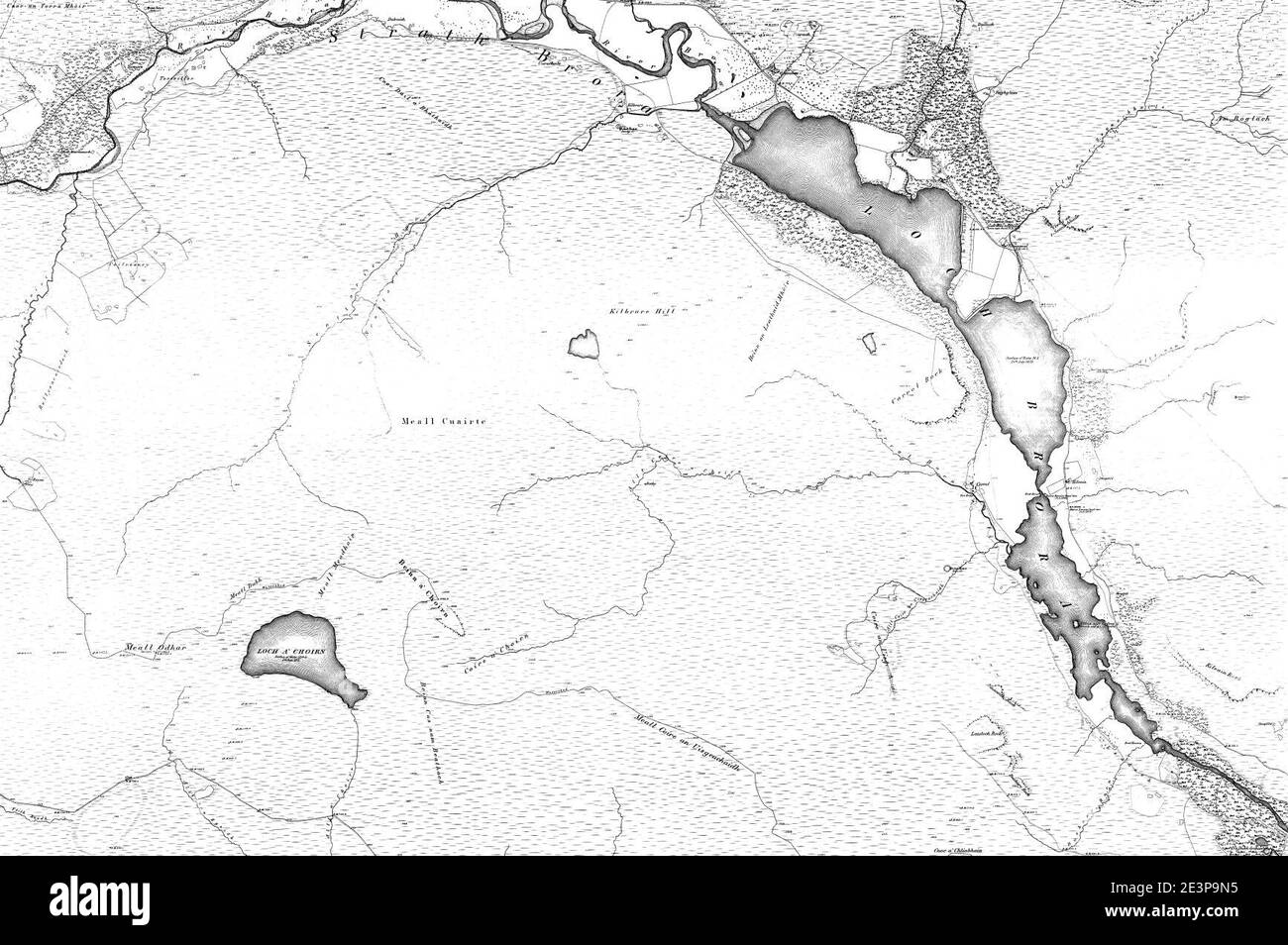 Map of Sutherland Sheet 097, Ordnance Survey, 1878-1881. Stock Photo