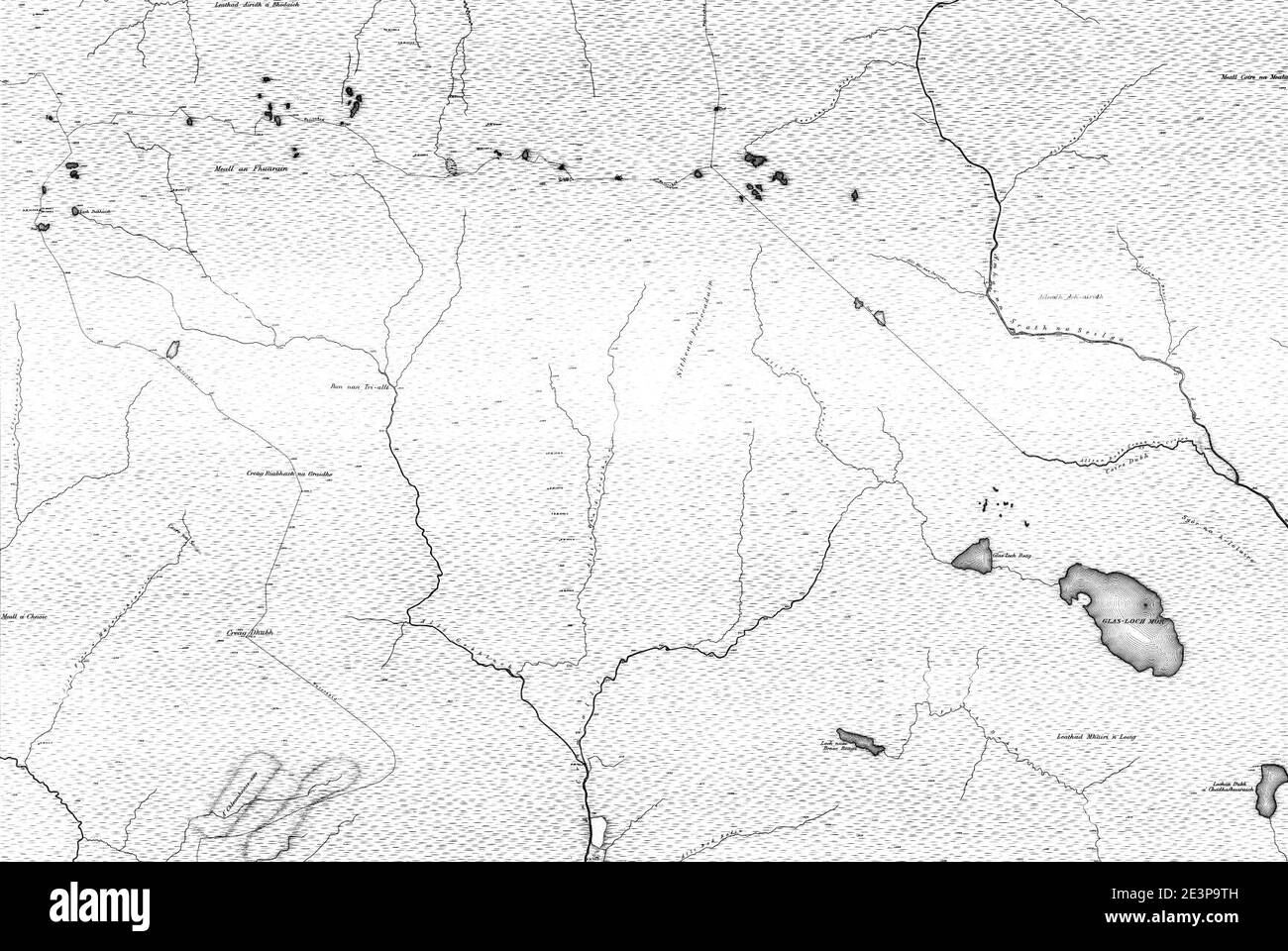 Map of Sutherland Sheet 075, Ordnance Survey, 18781881 Stock Photo Alamy