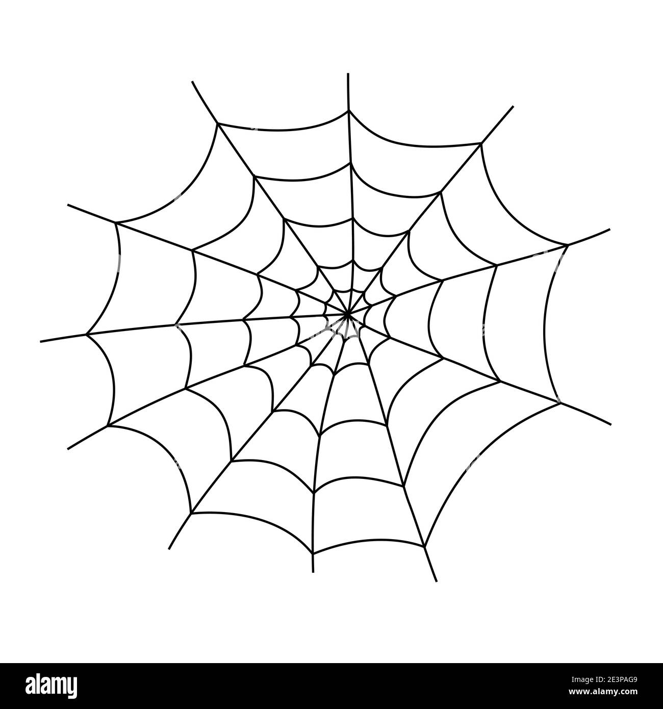 Spider web cobweb vector icon, Spiderweb border circle cartoon net clipart  Stock Vector Image & Art - Alamy