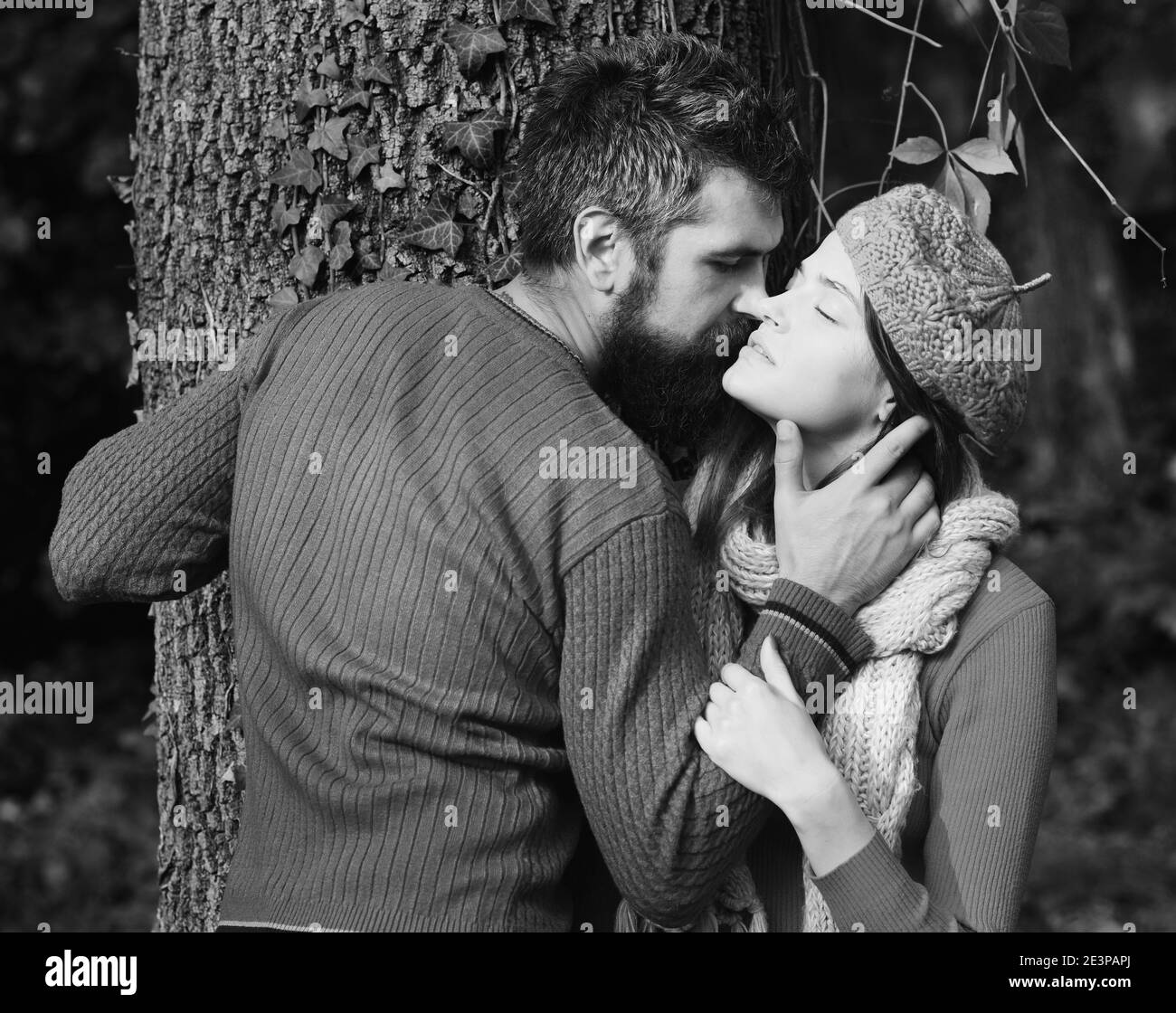 Passionate Hug Black And White