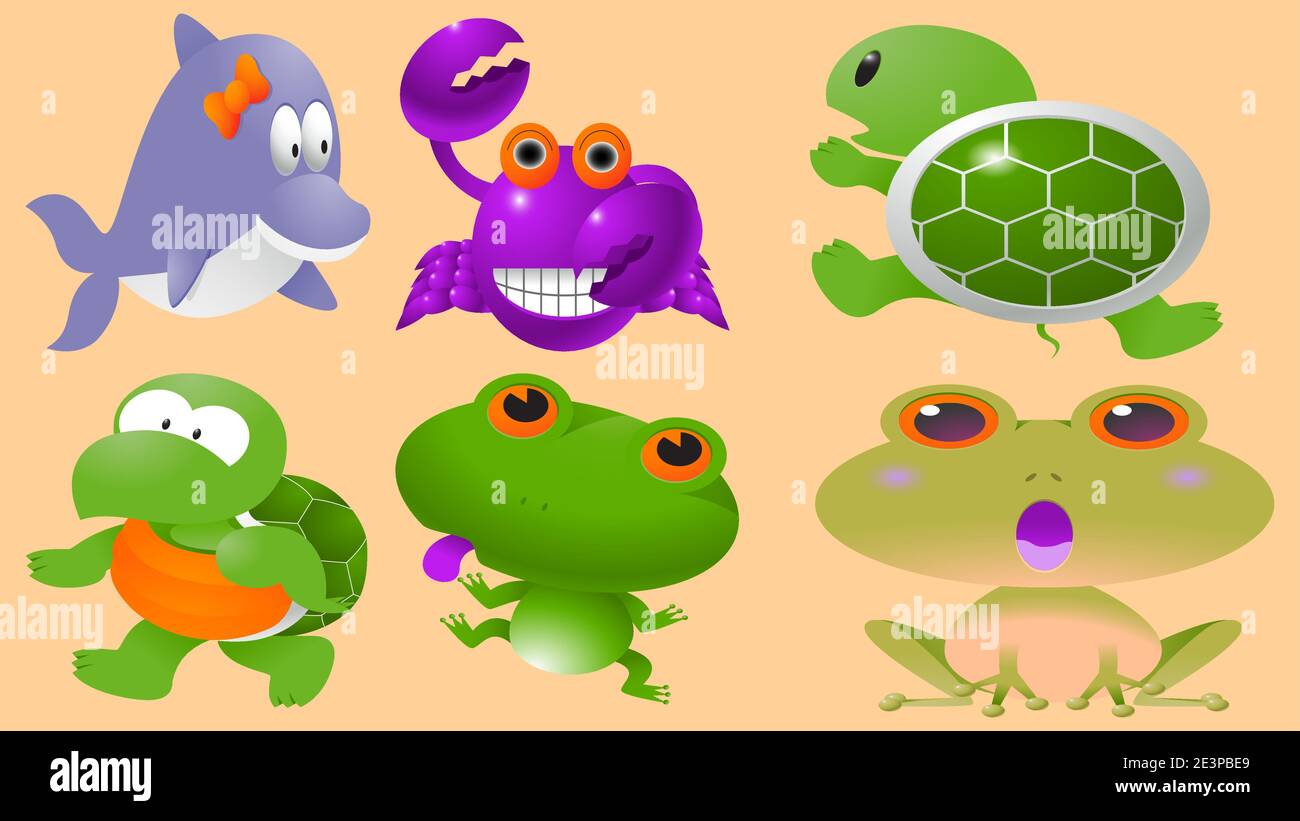 cute animals vector art icon Stock Vector Image & Art - Alamy