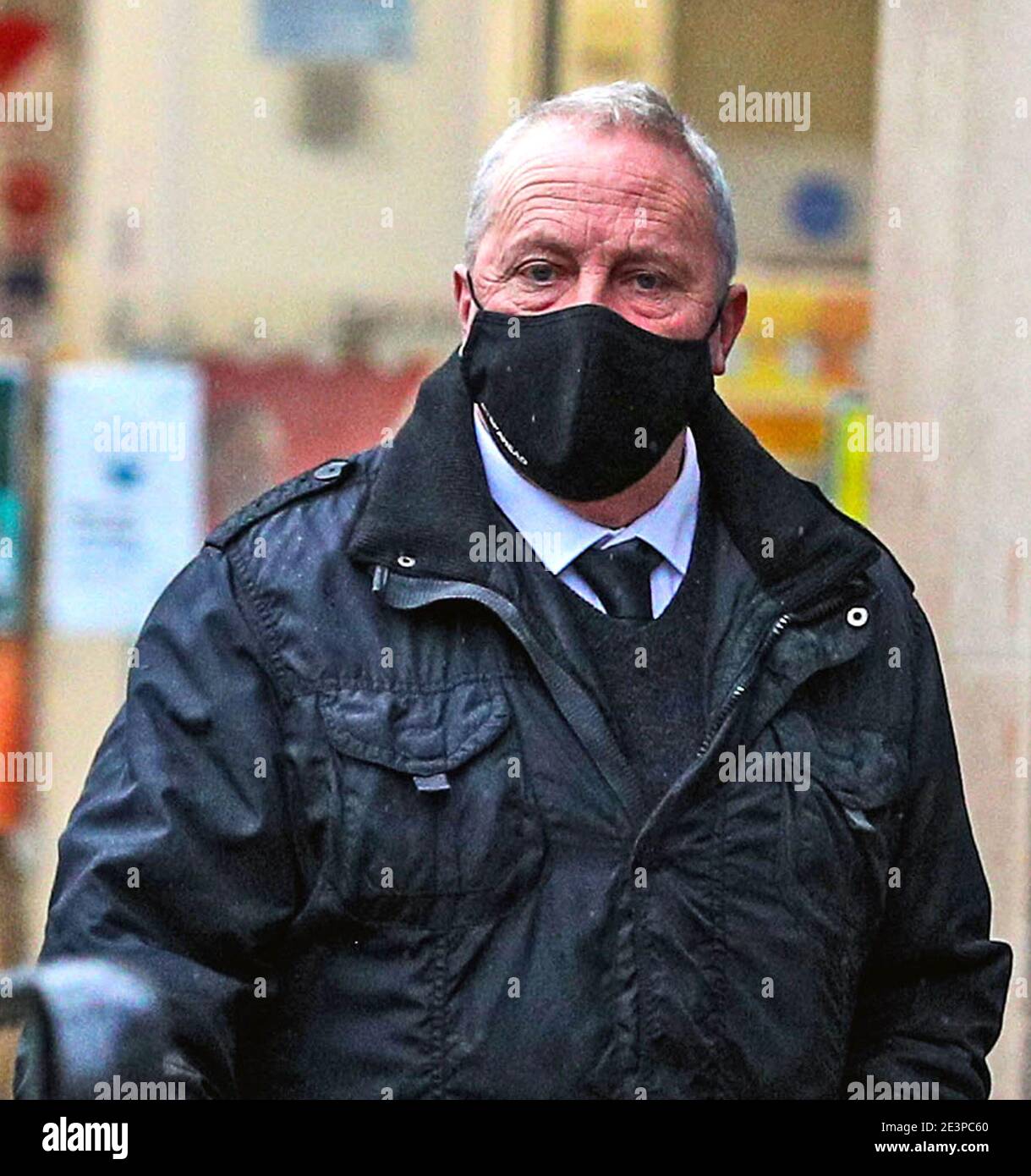 George Boden the owner of Wood Flour Mill in Bosley arrives at Chester Town Hall. Boden is charged with four counts of gross negligence manslaughter after the death of four employees in an explosion at the mill on July 17 2015. Picture date: Wednesday January 20, 2021. Stock Photo