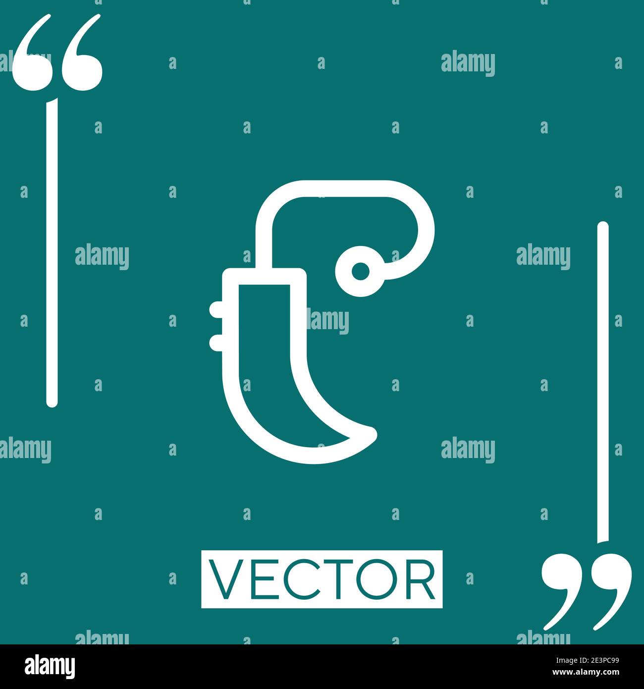 hearing aid vector icon Linear icon. Editable stroked line Stock Vector