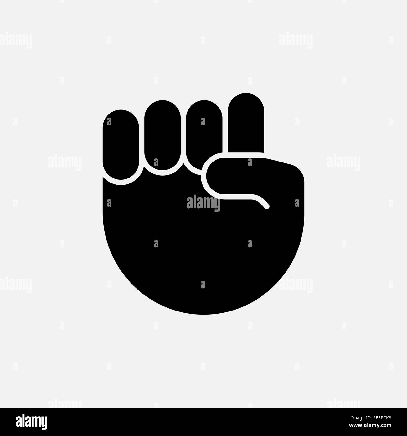 Hand fist emoticon icon. Fist emoji raised protest concept icon Stock Vector Image & Art Alamy