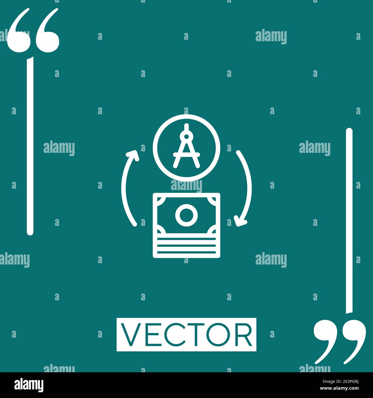 architecture vector icon Linear icon. Editable stroke line Stock Vector