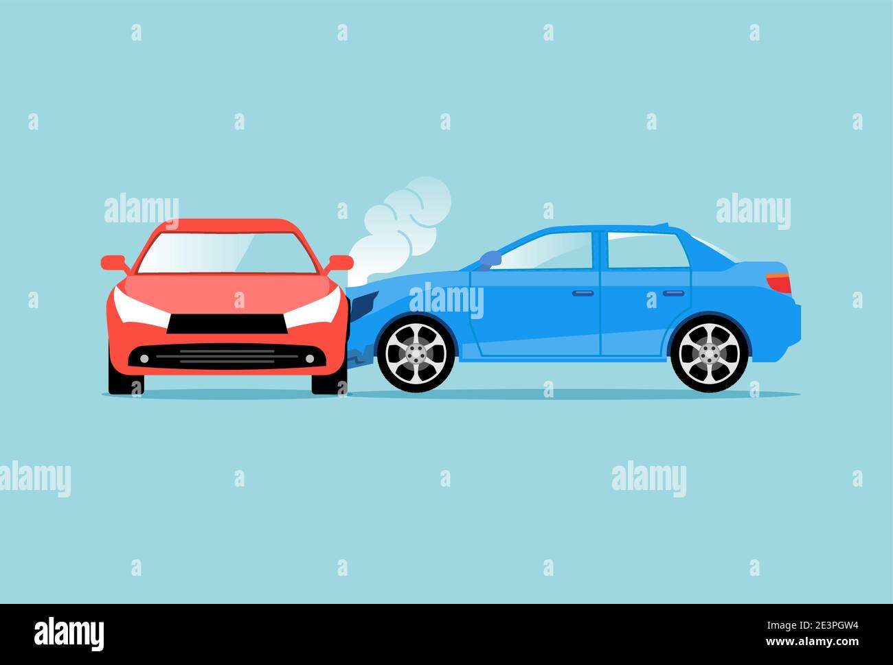Car accident speed crash vector top view cartoon icon. Car crash concept  illustration Stock Vector Image & Art - Alamy