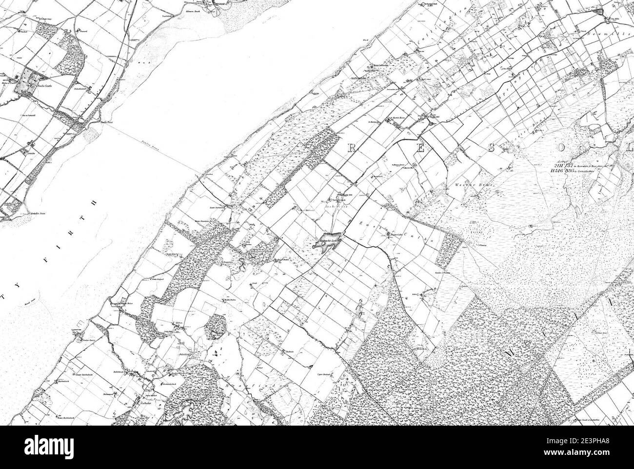 Map of Ross & Cromarty Sheet 077, Ordnance Survey, 18801881 Stock