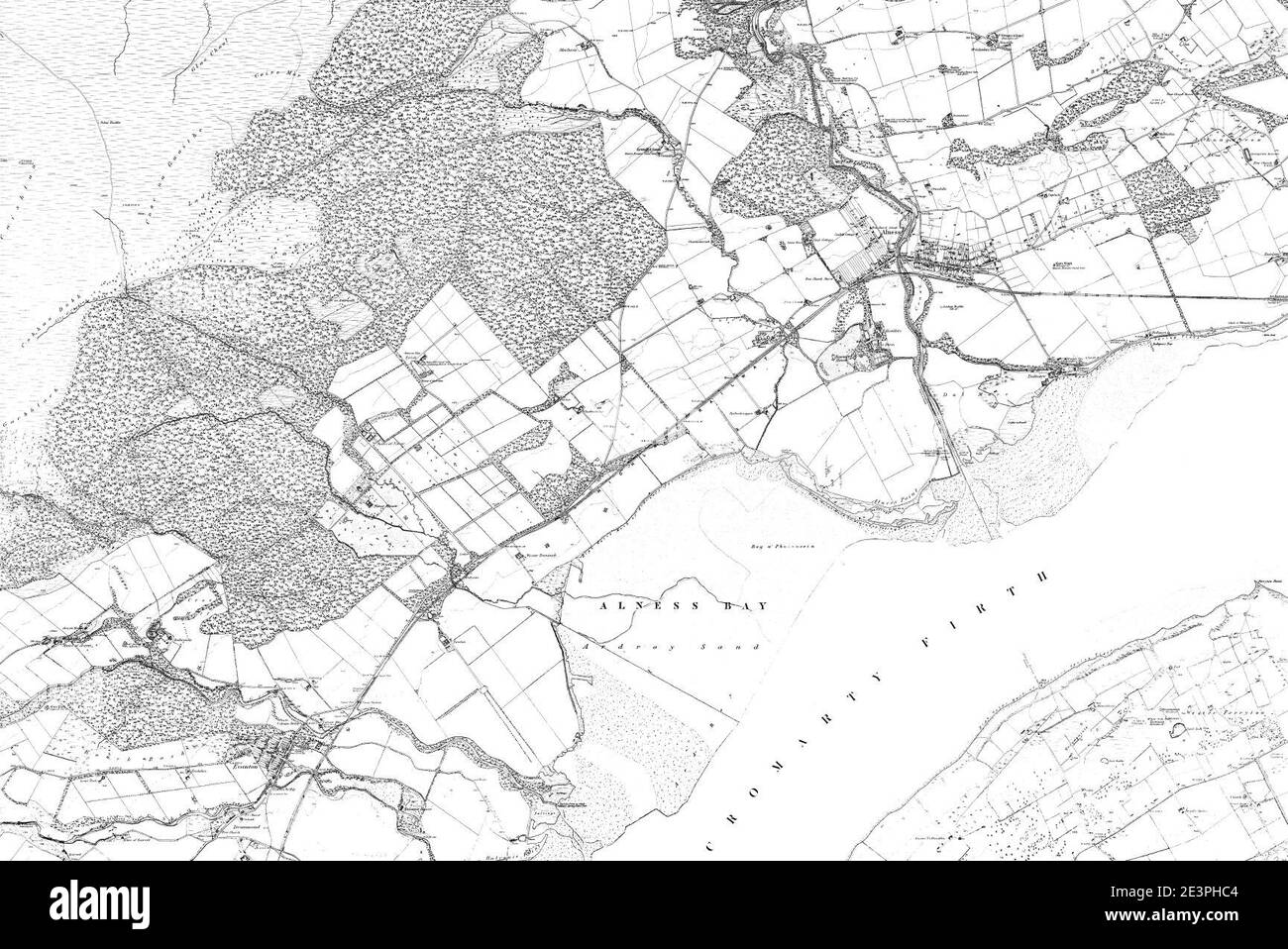 Map of Ross & Cromarty Sheet 065, Ordnance Survey, 18801881 Stock