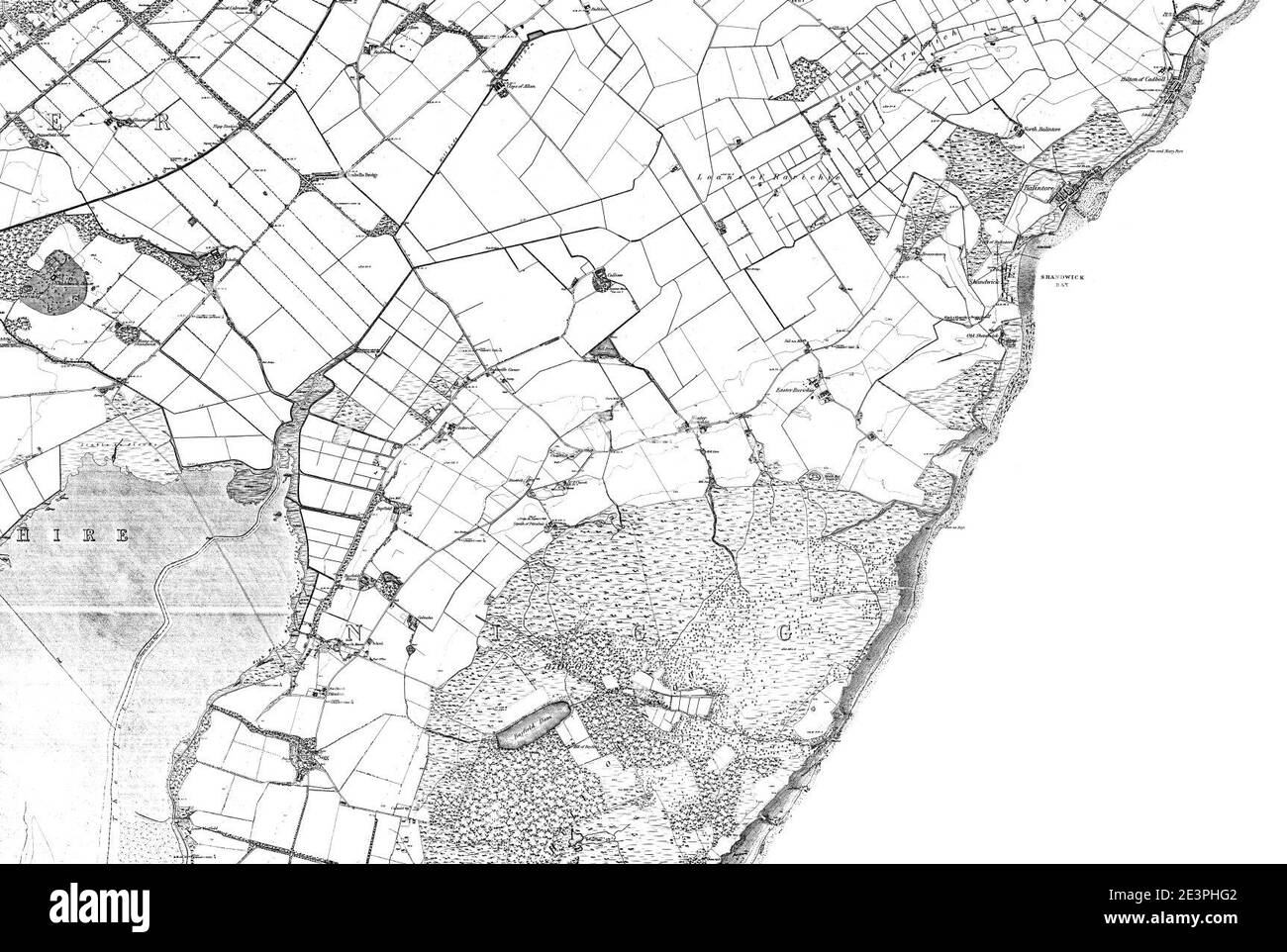 Map of Ross & Cromarty Sheet 055, Ordnance Survey, 18801881 Stock