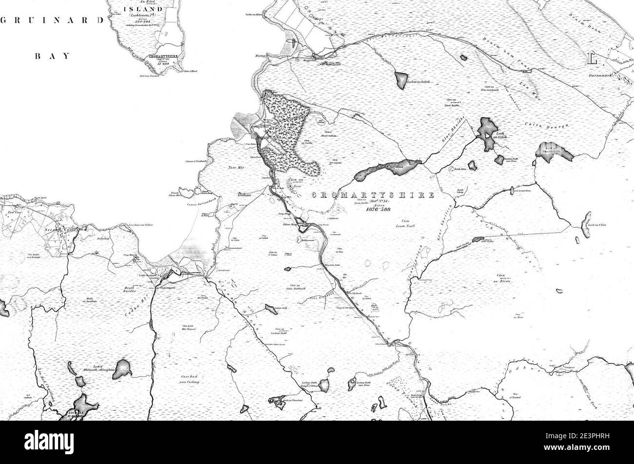 Map of Ross & Cromarty Sheet 020, Ordnance Survey, 18801881 1 Stock