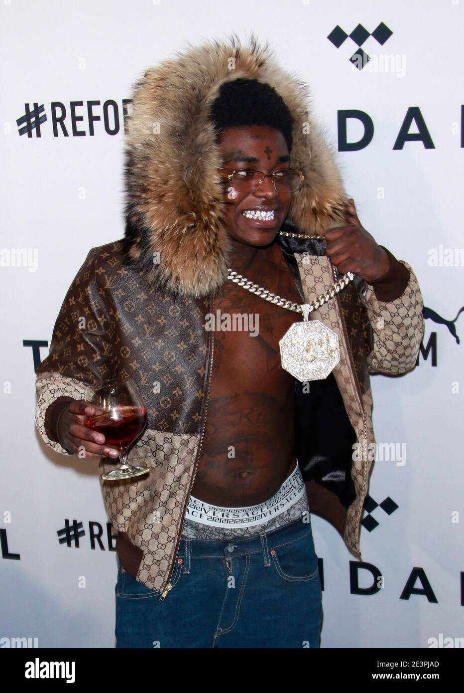 FILE PHOTO** 20th Jan 2021. Trump Grants Clemency To Lil Wayne And Kodak  Black. Photo taken: BROOKLYN, NY - OCTOBER 23: Kodak Black at TIDAL X:  Brooklyn 4th Annual Benefit Concert at