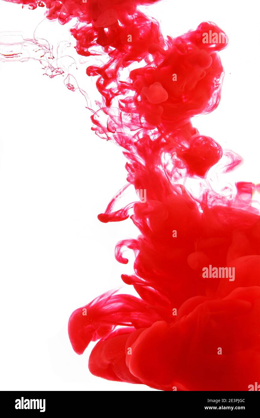 Abstract red background. Splashes on white Stock Photo - Alamy