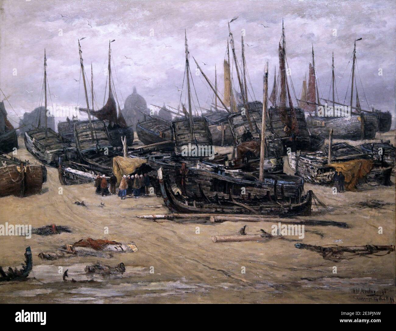 After the Storm 1894/1896 by Hendrick Willem Mesdag (1831-1915) Dutch marine painter( Panorama Mesdag Scheveningen ) Stock Photo