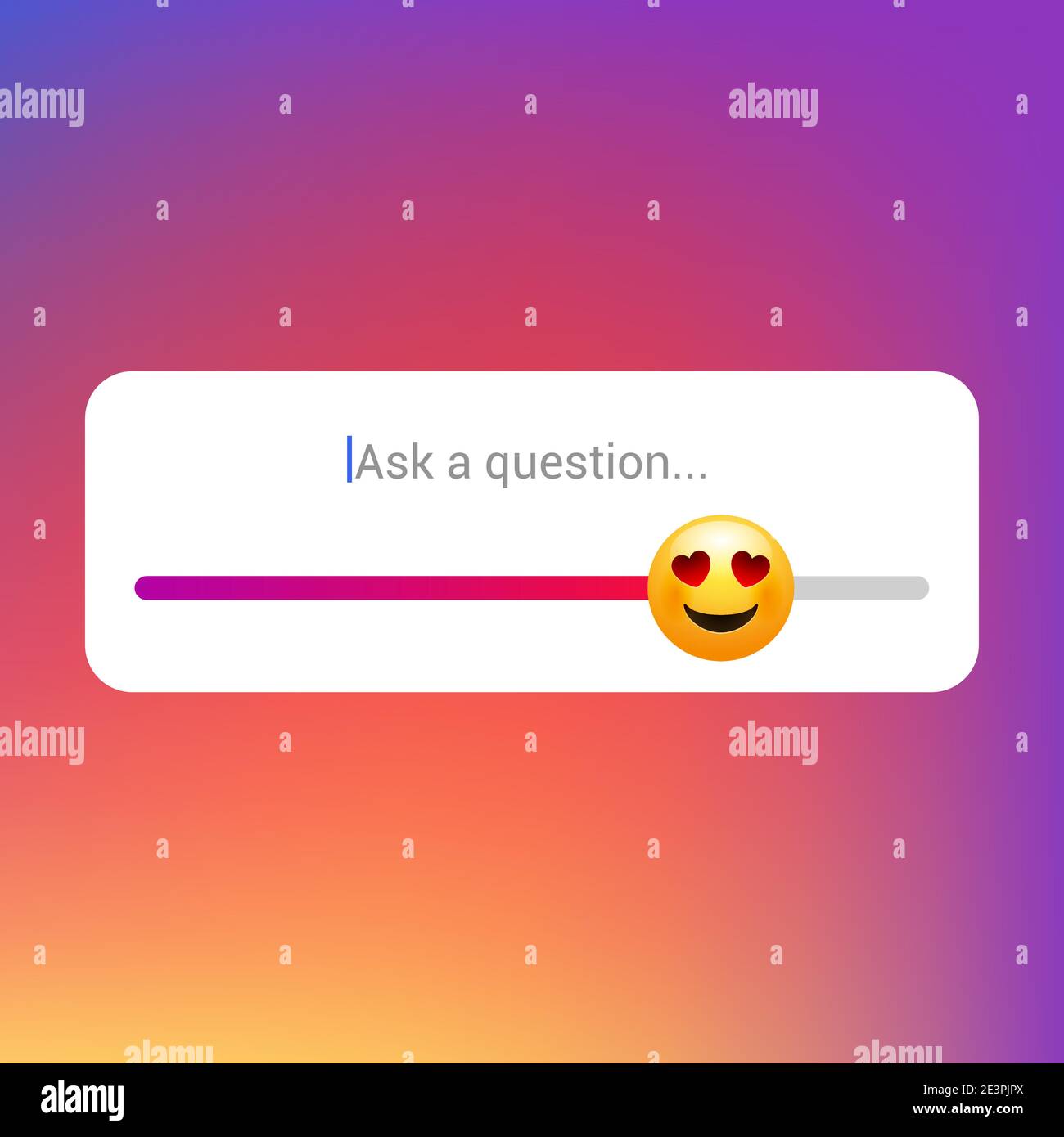 Emoticon slider template feedback poll social media creative like icon