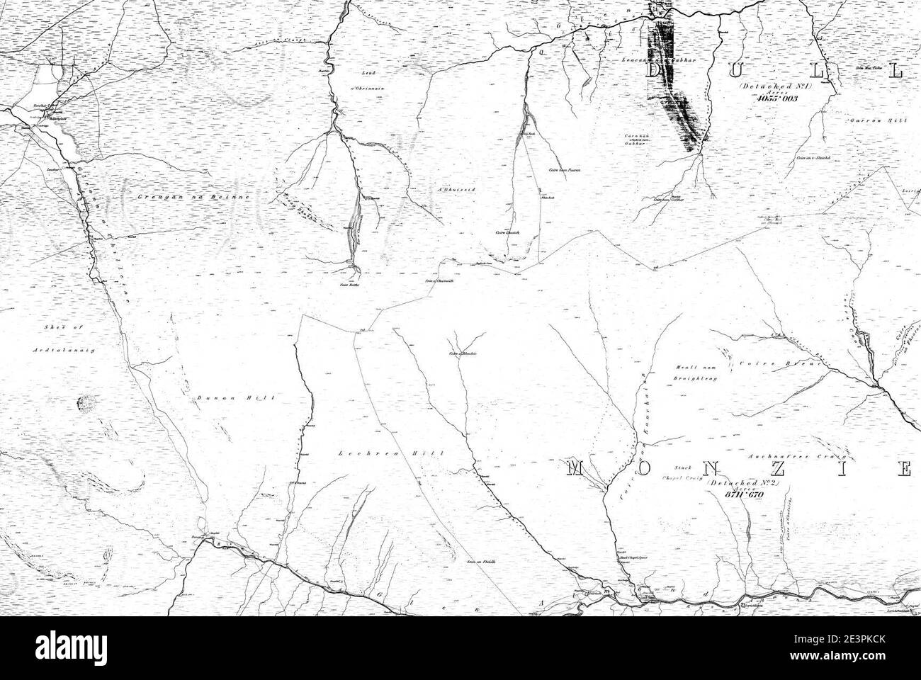 Perthshire map Black and White Stock Photos & Images - Alamy
