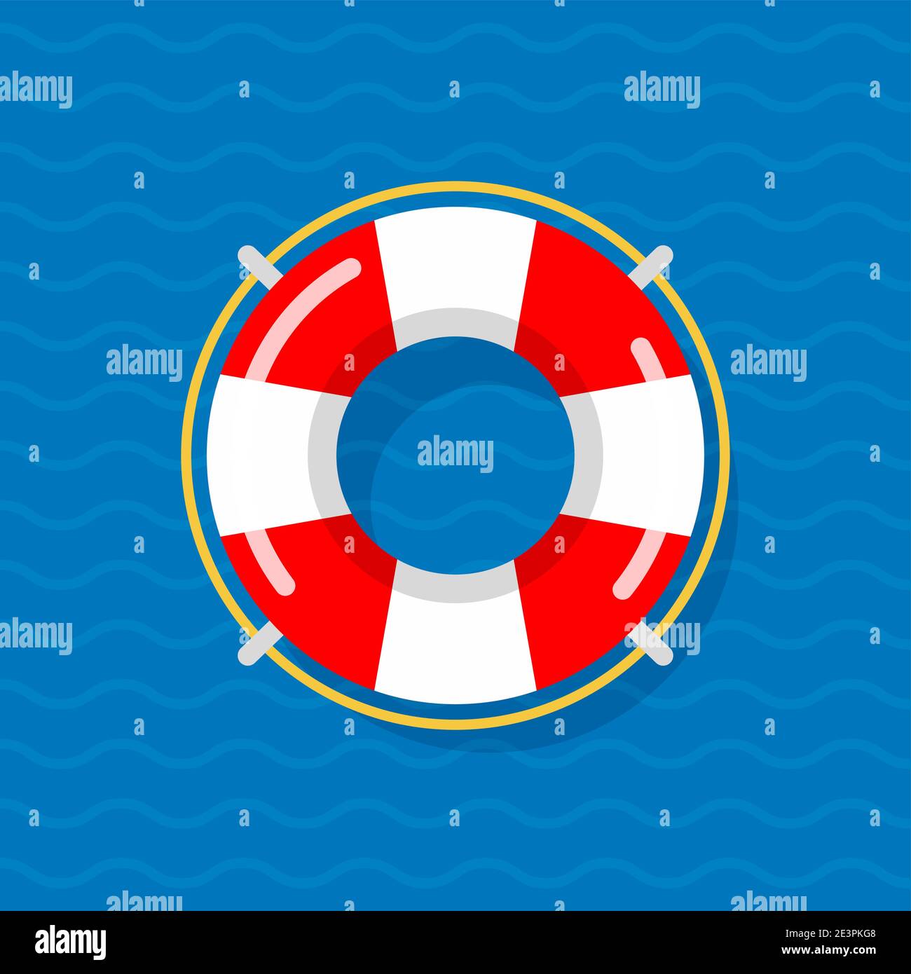 Life preserver buoy ring help icon. Lifebuoy saver raft swim vector