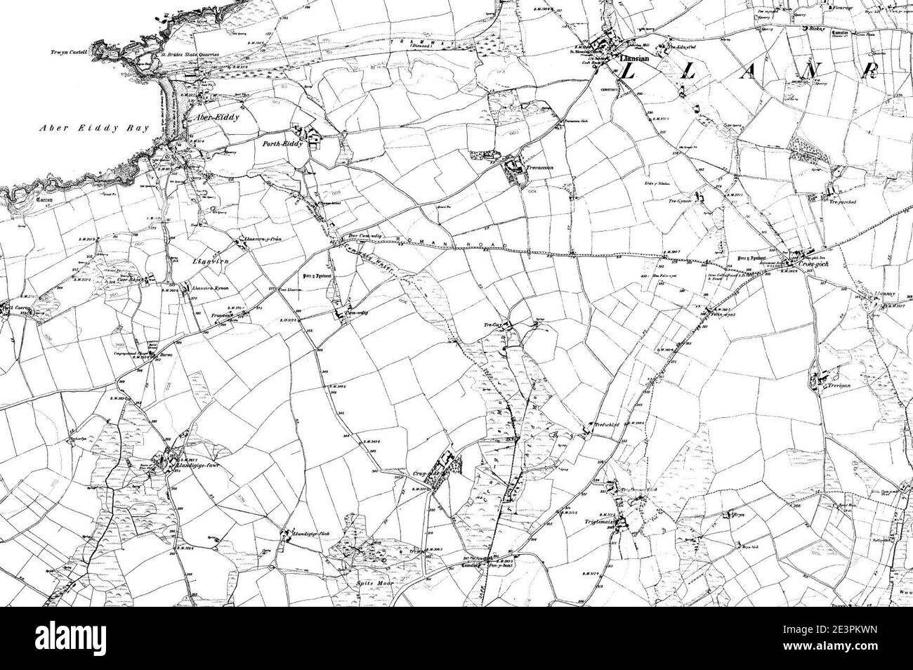 Map of Pembrokeshire OS Map name 015-NW, Ordnance Survey, 1868-1892 ...