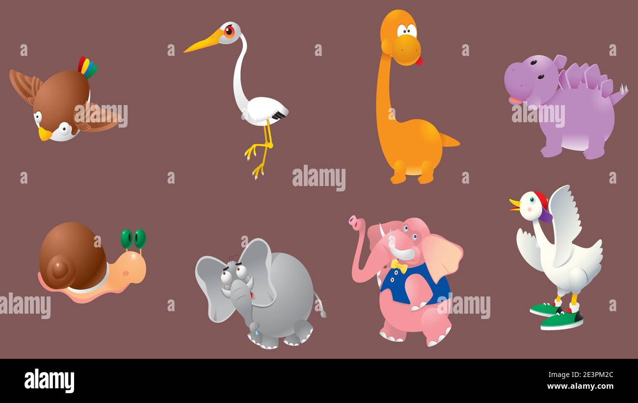 cute animals vector art icon Stock Vector Image & Art - Alamy